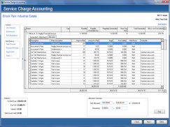 View how the service charge liability is made up for each tenant